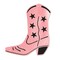 Beistle Club Pack of 24 Pink and Black Foil Country Western Cowboy Boot Silhouette Party Decorations 16"